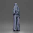 Relaxed Hijab Stander Posing in Jacket Shirt Pants and Sneakers