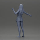 woman wearing a wet shirt moving gracefully with her arms in motion - Only-Games