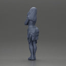 Casual yet confident woman in vibrant colors, striking a thoughtful pose - Only-Games