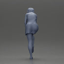 Woman in white towel lifting leg while putting on red underwear - Only-Games