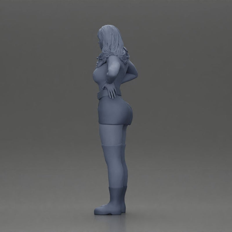 Confident female character standing with hands on her waist - Only-Games