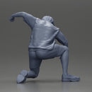 Man Confronting Opponent in Intense Struggle on the Street, Preparing for Victory - Only-Games