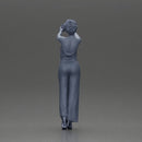 Fashionable woman in a jumpsuit snapping a selfie in style - Only-Games