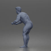 Bodybuilder flexes muscles posing trunks onstage powerhouse - Only-Games