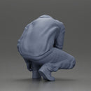 Man in hoodie crouching down tying shoelaces focused in casual outfit - Only-Games