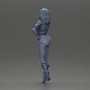 Confident and Stylish Woman in Chic Summer Outfit Posing Playfully - Only-Games