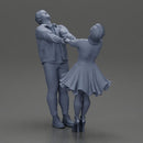 Couple leaning back holding hands enjoying a playful dance moment - Only-Games