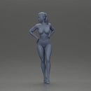 Naked Stylishly Standing with One Hand on Hip and Playful Look - Only-Games