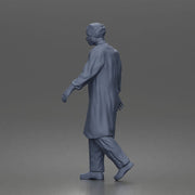 Surgeon walks down corridor wearing surgical gown face mask protective gloves - Only-Games