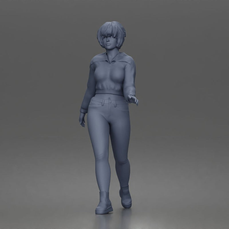 Walking pose highlights outfit design showing energy movement and character - Only-Games