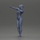 Woman in Green Swimsuit Taking a Selfie with Peace - Only-Games