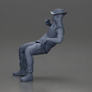 Man in hat smoking pipe leaning back with cool style - Only-Games