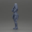 Casual yet confident woman in vibrant colors, striking a thoughtful pose - Only-Games