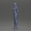 Sexy girl in bikini and heels posing on the beach - Only-Games