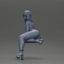 Stylish woman striking a bold pose in modern chic attire and sunglasses - Only-Games