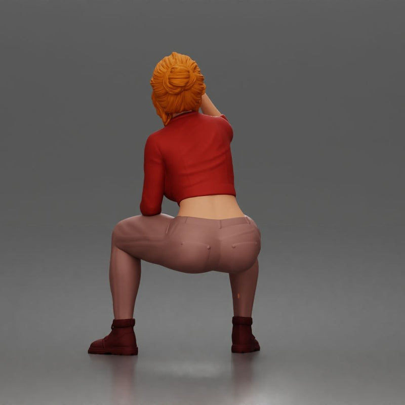 girl sitting drink during short peaceful break - Only-Games