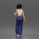 Relaxed girl leaning on car enjoying a calm - Only-Games