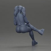 Stylish Woman Relaxing with Confident Poise - Only-Games