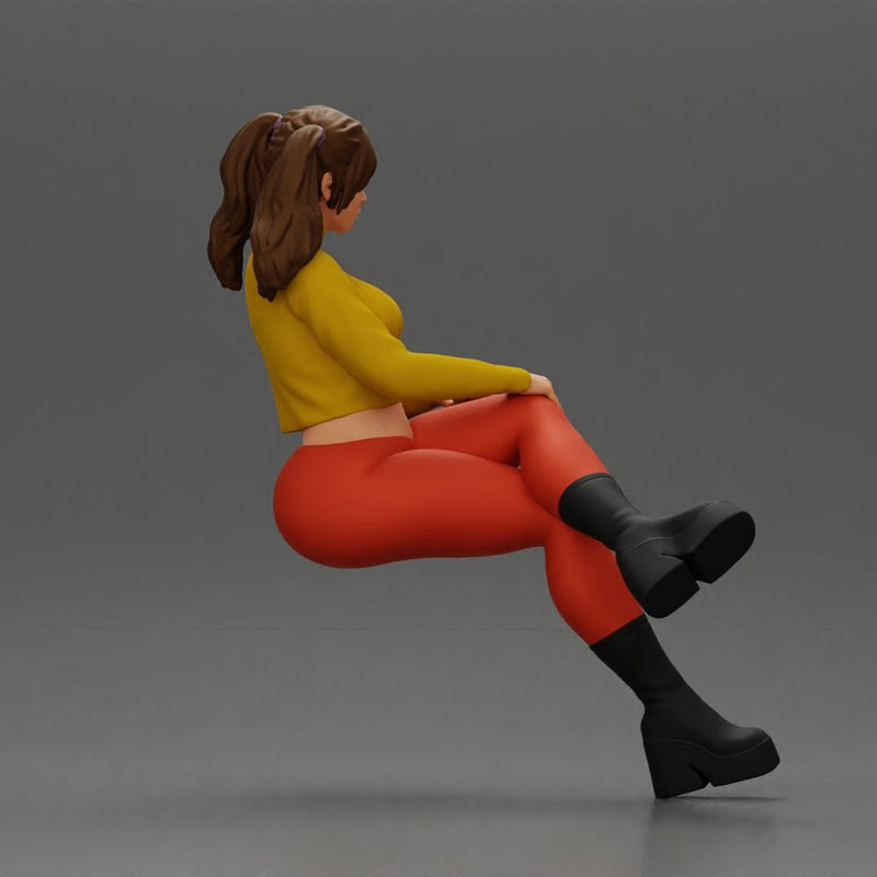 Stylish Woman Relaxing with Confident Poise - Only-Games