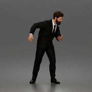 Standing Holding Partner Waist Suit Jacket Trousers Dress Shoes Tie - Only-Games
