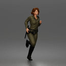 Running Sheriff In Field Uniform With Tactical Boots