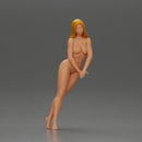 Naked Woman leaning on the car - Only-Games