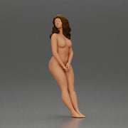 Naked Woman leaning to wall - Only-Games