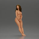 Naked Woman leaning to wall - Only-Games
