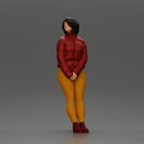 Woman leaning on the car wearing winter outfit and calm expression - Only-Games