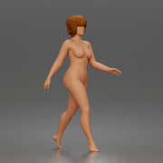 Naked woman Walking showing energy movement and character - Only-Games