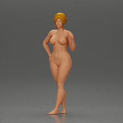 Naked woman posing barefoot - Only-Games