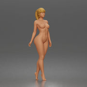 naked elegant shopper strolls downtown - Only-Games