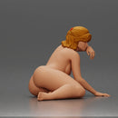 naked woman resting calmly on the beach - Only-Games