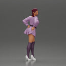 Stylishly Standing with One Hand on Hip and Playful Look - Only-Games