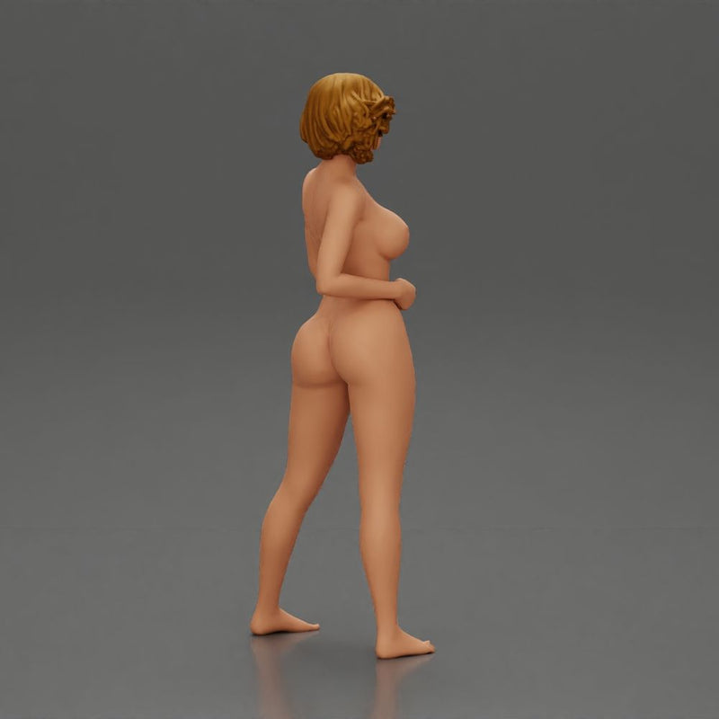 Naked Woman Striking Confident Pose - Only-Games