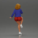 Confident woman sitting gracefully on a sleek modern sportbike - Only-Games