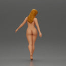 Naked Elegant woman gracefully walking with confidence and poise - Only-Games