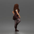 Woman Holding Bat Wearing Vest Pants Boots Confident Standing Pose