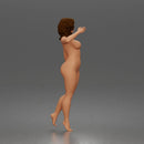 naked Woman Walking Confidently