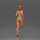 Naked Woman with short hair running - Only-Games