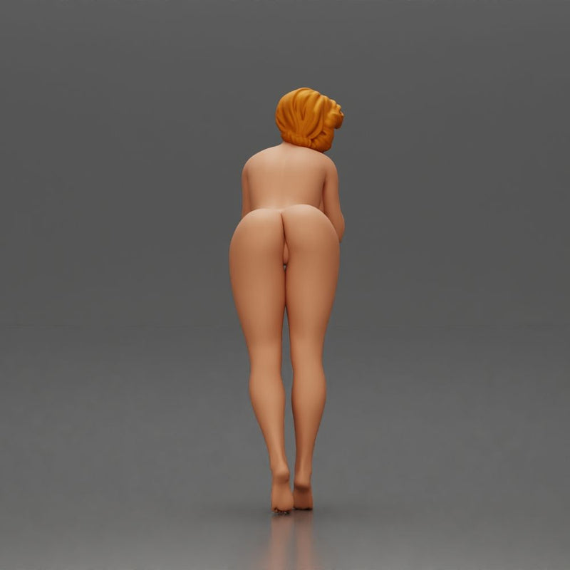 Naked Woman Posing with Curiosity - Only-Games