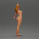 Naked Golden dancer spins gracefully - Only-Games