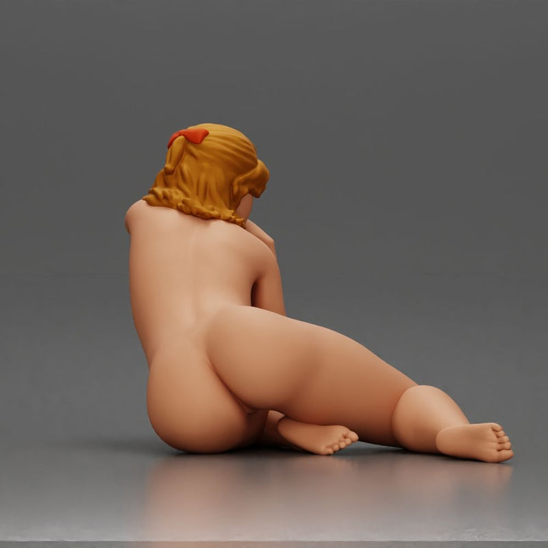 naked woman resting calmly on the beach - Only-Games