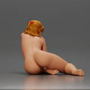 naked woman resting calmly on the beach - Only-Games