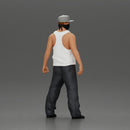 Gangster Man in streetwear posing with a bat and face mask - Only-Games