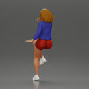 Confident woman sitting gracefully on a sleek modern sportbike - Only-Games