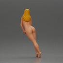 Naked Woman leaning on the car - Only-Games