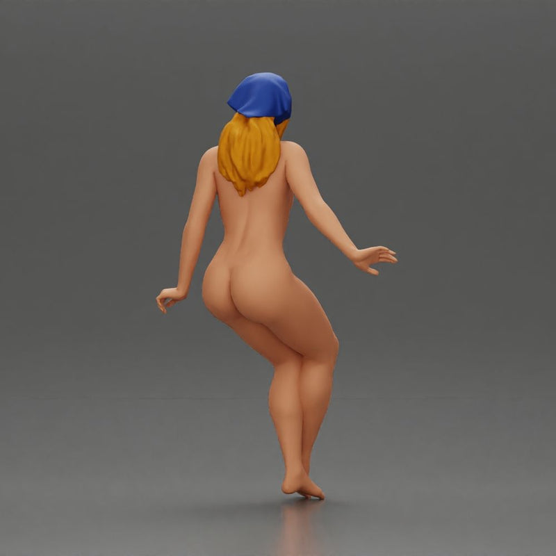 Naked Stylish woman sitting casually - Only-Games
