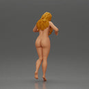 Naked woman standing on a balcony, gazing into the distance - Only-Games