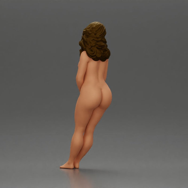 Naked Woman leaning to wall - Only-Games